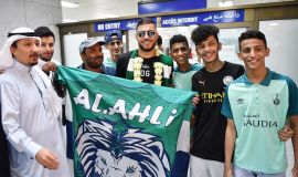 جماهير الاهلي تستفبل الجزائري بلايلي